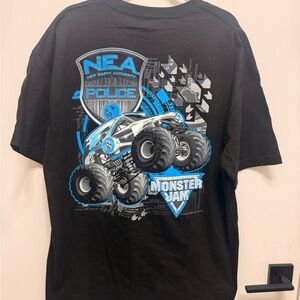 Alstyle Black and Blue Monster Jam Kids T-Shirt